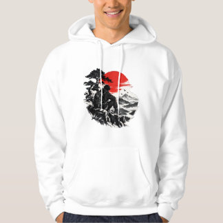 Japanse Samurai Krijger Rijzende Zon Hoodie | Aest