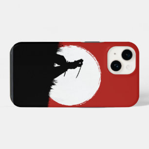 Japanse Samurai Krijger Silhouet Zon Hoesje voor T iPhone 14 Hoesje