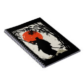 Japanse Samurai krijger Zwaardvechter Notitieboek (Rechterzijde)