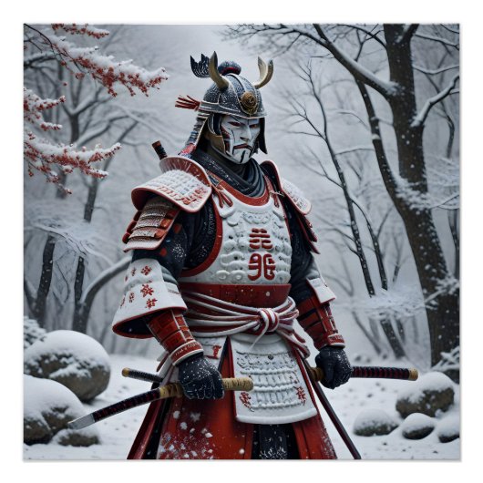 Japanse Samurai poster (Voorkant)