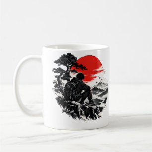 Japanse Samurai Rijzende Zon Koffiemok Esthetisc