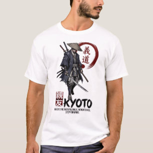 Japanse Samurai Ronin Krijger Kyoto Bushido Kunst T-shirt