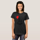 Japanse Samurai Sword Warrior Minimale Abstracte T-shirt (Voorkant volledig)