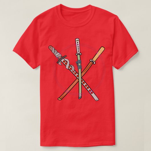 Japanse Samurai Swords T-shirt (Design voorkant)