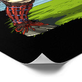 Japanse Samurai Tiger-strijd Poster (Hoek)