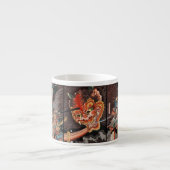 Japanse Samurai vs. Oni Strijd Espresso Kop (Voorkant)