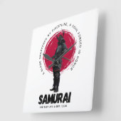 Japanse Samurai wandklok  (Hoek)