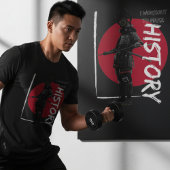  japanse samurai warrige zon t-shirt