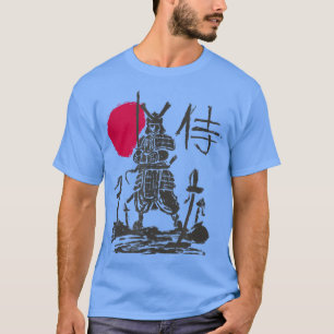 Japanse Samurai Warrior Armor Costume Red Sun ( T-shirt