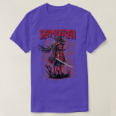 Japanse Samurai Warrior Bushido Code, zwaardsman T-shirt (Design voorkant)