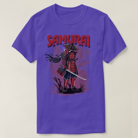 Japanse Samurai Warrior Bushido Code, zwaardsman T-shirt (Design voorkant)