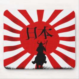 Japanse Samurai Warrior Flag Art Muismat