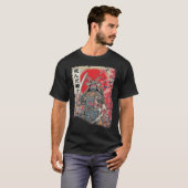 Japanse Samurai Warrior Japan Dead Szwaardvechter T-shirt (Voorkant volledig)