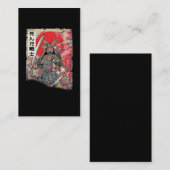 Japanse Samurai Warrior Japan Dead Szwaardvechter Visitekaartje (Voorkant / Achterkant)