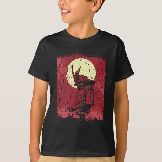 Japanse Samurai Warrior  Japanse strijder T-shirt (Voorkant)