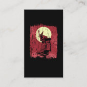 Japanse Samurai Warrior  Japanse strijder Visitekaartje (Voorkant)