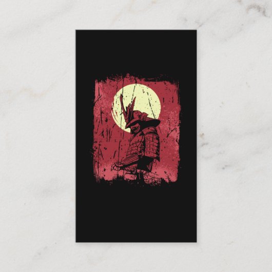 Japanse Samurai Warrior  Japanse strijder Visitekaartje (Voorkant)