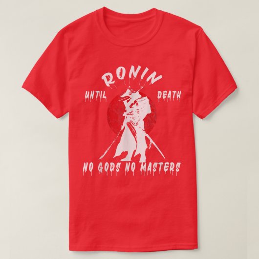 Japanse Samurai Warrior Klassieke Retro Ron T-shirt (Design voorkant)