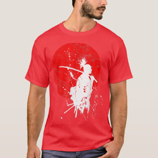 Japanse Samurai Warrior Retro Japan Courage Respe T-shirt