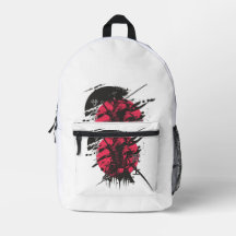Japanse Samurai Warrior Rugzak – Rood Zwart Anim