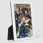 Japanse Samurai Warrior Traditionele Ukiyo-E Stijl Fotoplaat (Zijkant)