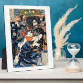 Japanse Samurai Warrior Traditionele Ukiyo-E Stijl Fotoplaat (Zijkant)