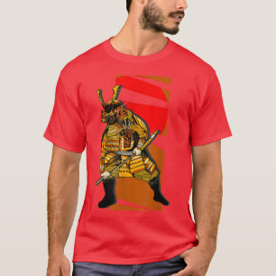 Japanse Samurai Zwaard Katana Harnas Krijger T-Shi T-shirt