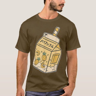 Japanse sap Ananas Drink Kawaii Manga Anime T-shirt