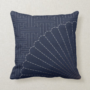 Japanse sashiko-fan kussen