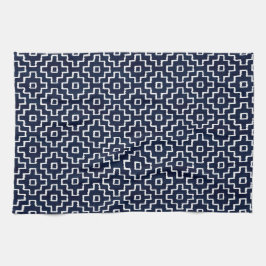 Japanse Sashiko Indigo Patroon Cadeau Theedoek