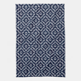 Japanse Sashiko Indigo Patroon Cadeau Theedoek