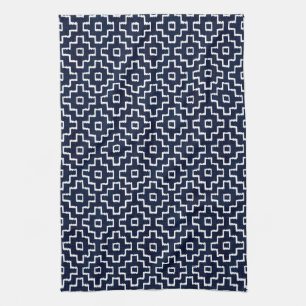 Japanse Sashiko Indigo Patroon Cadeau Theedoek