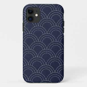 Japanse sashiko oceaangolven Case-Mate iPhone case