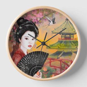 Japanse scène met een vrouw