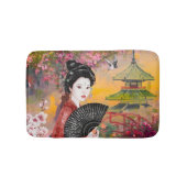Japanse scène met een vrouw badmat (Voorkant)