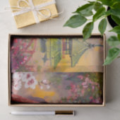 Japanse scène met een vrouw tissuepapier (Geschenk)