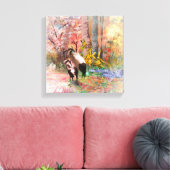 JAPANSE SCHERMEN "Rising Sun" Canvas Print (Insitu (Woonkamer))