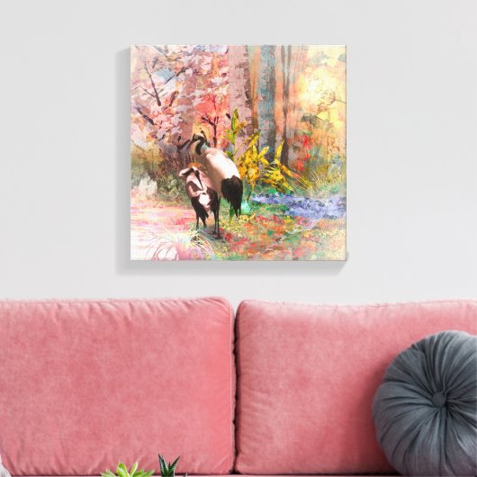 JAPANSE SCHERMEN "Rising Sun" Canvas Print (Insitu (Woonkamer))