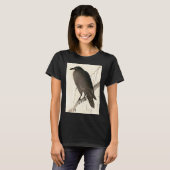 Japanse schets van een raaf t-shirt (Voorkant volledig)