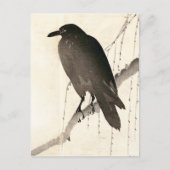 Japanse schets van een raven briefkaart (Voorkant)