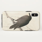 Japanse schets van een raven Case-Mate iPhone case (Achterkant (horizontaal))