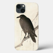 Japanse schets van een raven Case-Mate iPhone case (Achterkant)