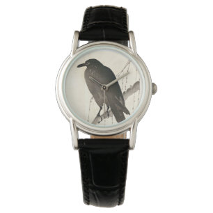 Japanse schets van een raven horloge