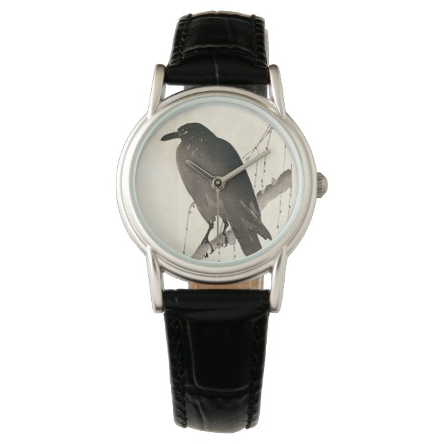 Japanse schets van een raven horloge (Voorkant)