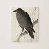 Japanse schets van een raven legpuzzel (Verticaal)