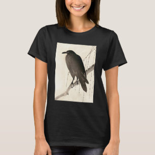 Japanse schets van een raven t-shirt
