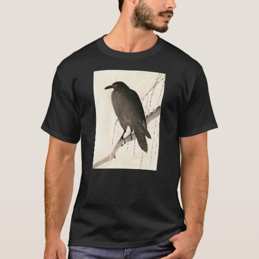 Japanse schets van een raven t-shirt (Voorkant)