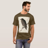 Japanse schets van een raven t-shirt (Voorkant volledig)