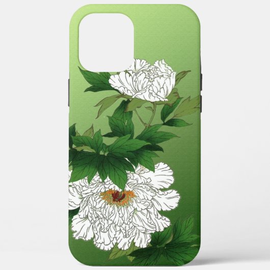  Japanse schets van grote witte pony Case-Mate iPhone Case (Achterkant)