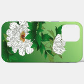  Japanse schets van grote witte pony Case-Mate iPhone Case (Achterkant (horizontaal))